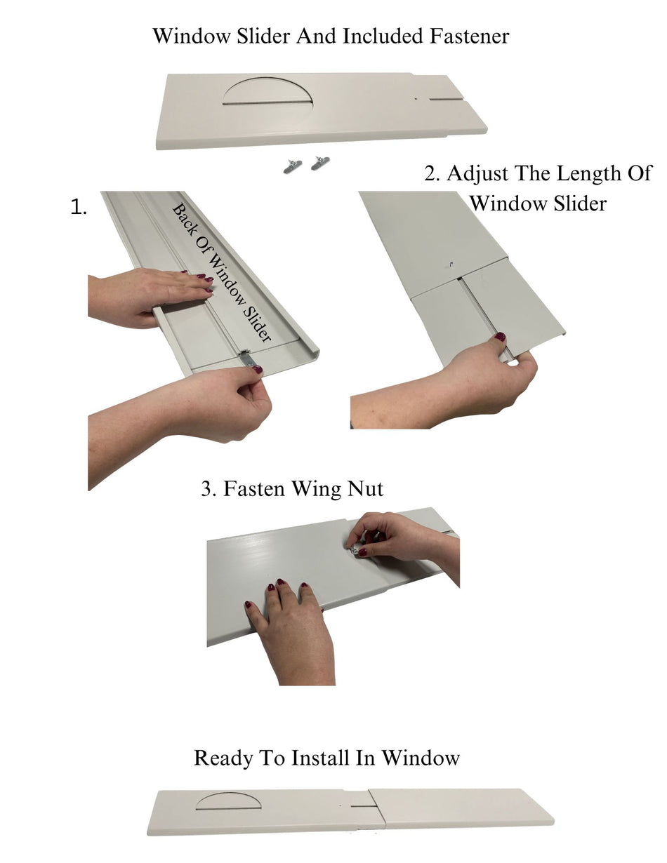 Air Conditioner AC Window Kit Compatible With Delonghi Model Numbers PACEM369S, PACEM3706ALWH, PACEM3656ALWH