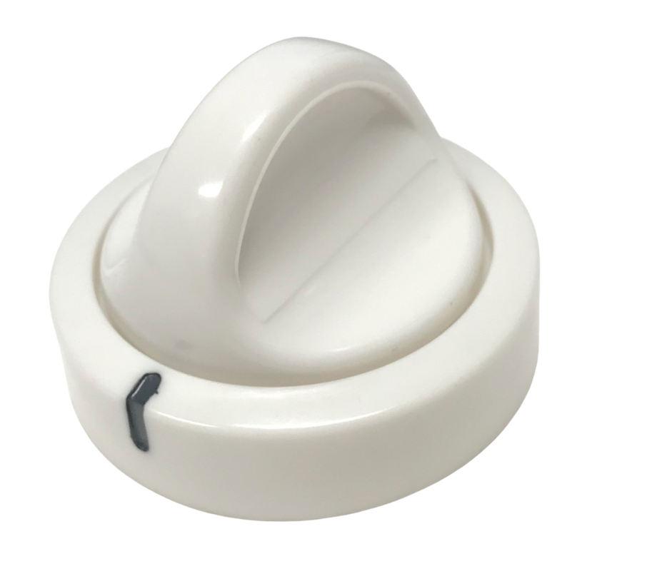 Dryer White Timer Knob Compatible With Frigidaire Model Numbers FSG849GHS1, FSGB39RGS0, GLEQ221AS2, GLEQ332AS0