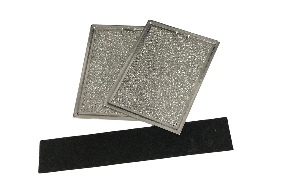 Microwave Grease And Charcoal Filter Set Compatible With Sharp Model Numbers R-1501C, R1502, R-1502, R1505, R-1505