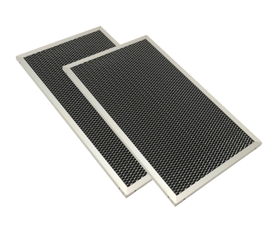 Range Hood Charcoal Filter - Two Pack - 16 x 9 Inches Compatible With GE Part Number WB02X10731