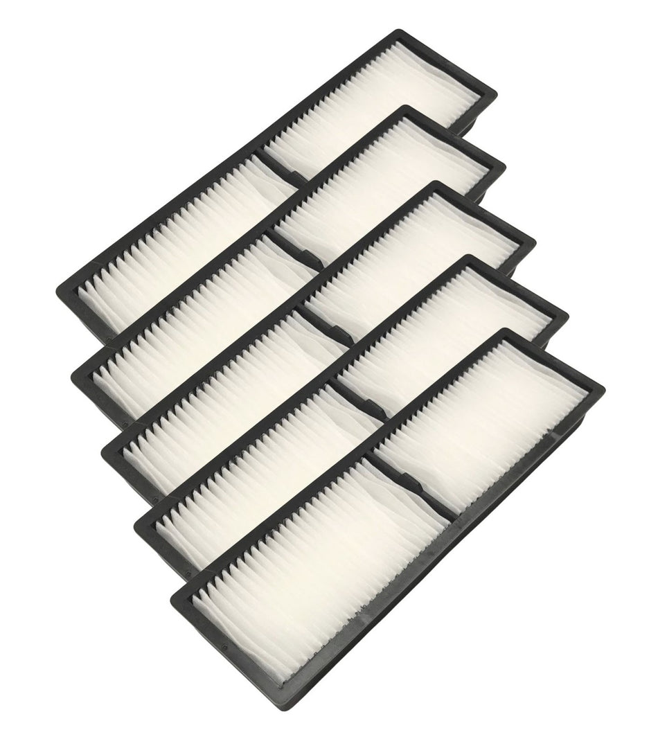 Projector Air Filter - 5 Pack Compatible With Epson Model Numbers PowerLite Pro G6900WU, PowerLite Pro G6970WU
