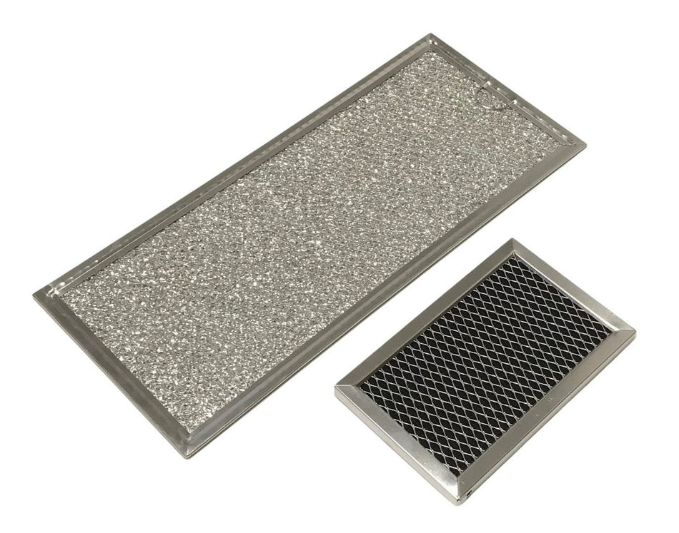 Microwave Grease & Charcoal Filter Set Compatible With GE Model Numbers HVM1750DP2WW, HVM1750SP1SS, HVM1750SP2SS