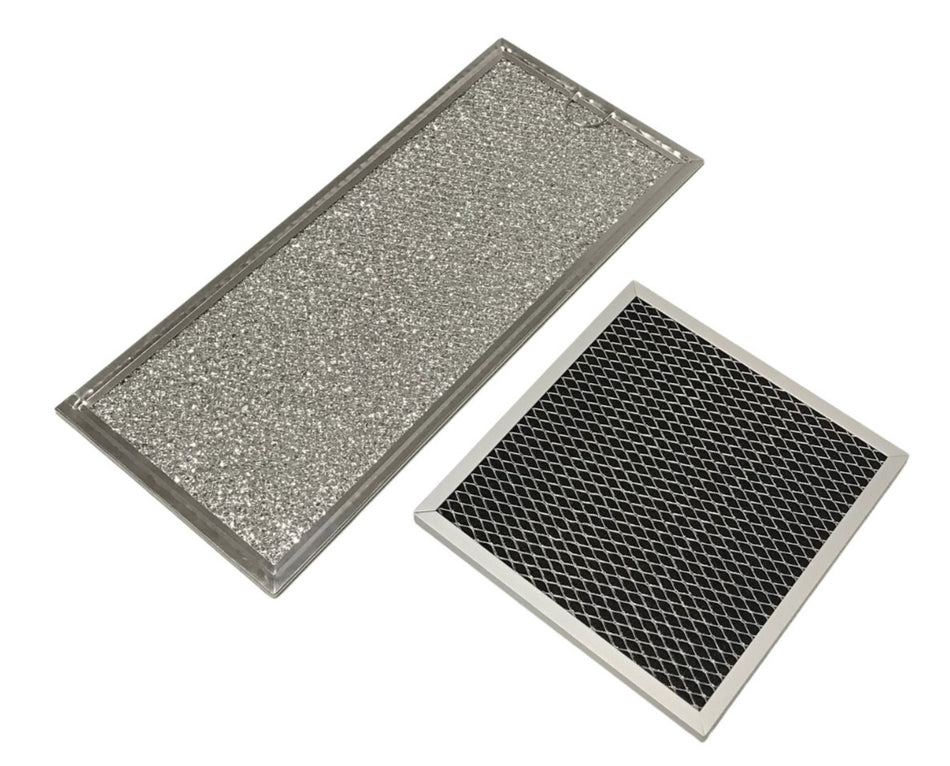 Microwave Grease & Charcoal Filter Set Compatible With Whirlpool Model Numbers MH1150XMB1, MH1150XMB2, MH1150XMB3