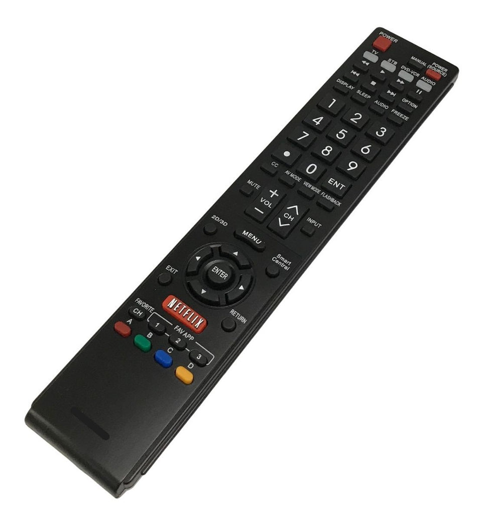 Television TV Remote Control Compatible With Sharp Model Numbers LC70SQ15U, LC-70SQ15U, LC70SQ17, LC-70SQ17, LC70SQ17U