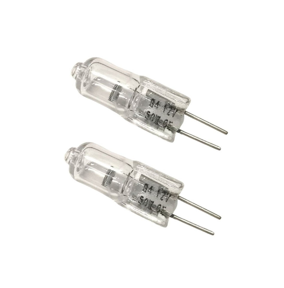 Microwave Lower Halogen Lamp - 2 Pack Compatible With LG Model Numbers LMVM2033SB, LWC3063ST, MVEL2033F, MVEL2033D