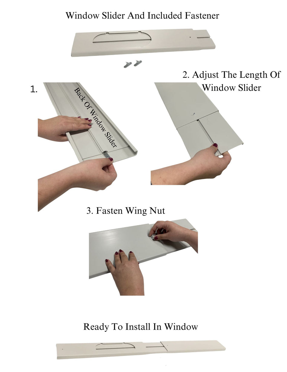 Air Conditioner AC Window Kit Compatible With Delonghi Model Numbers PACAN120HPE, PACAN125ES, PACAN125HPEC