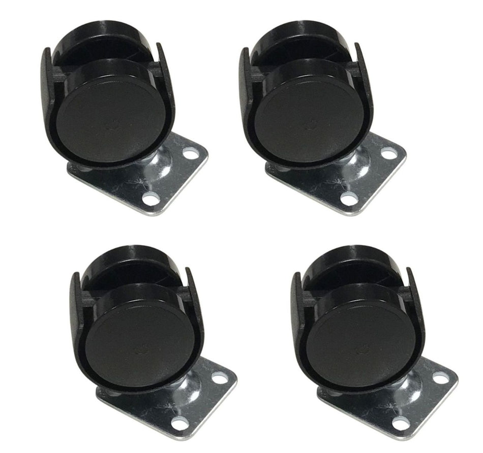 Air Conditioner AC Caster Wheel - 4 Pack Compatible With Delonghi Model Numbers PACEM369S, PACEM370WH, pacel287hlfk